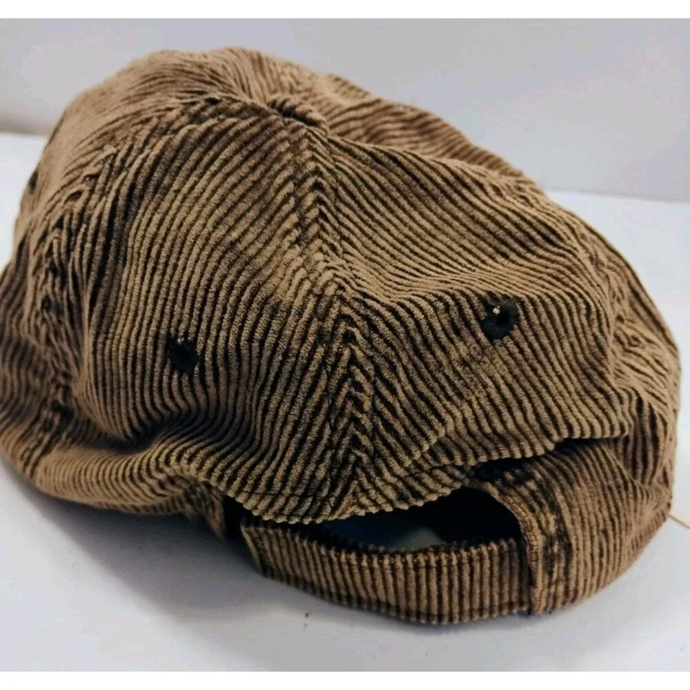 Vtg Hersheys Chocolate Est 1894 Corduroy Dad Hat Brown Promo Slouch Cap Patch